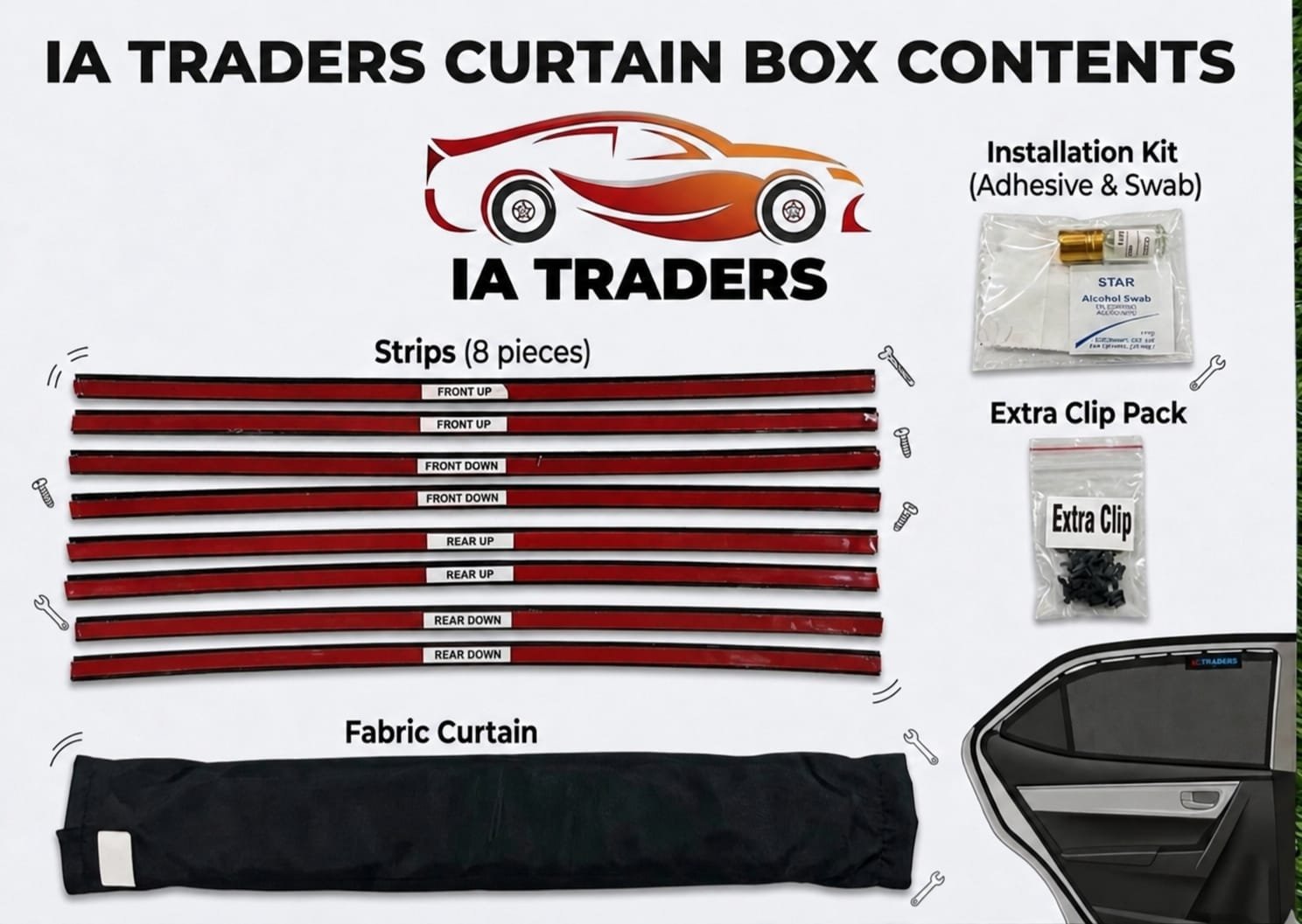 Railing Curtains — Complete Box Kit